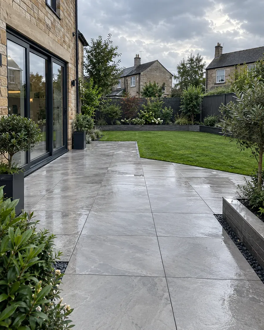 Illustrative example of porcelain paving