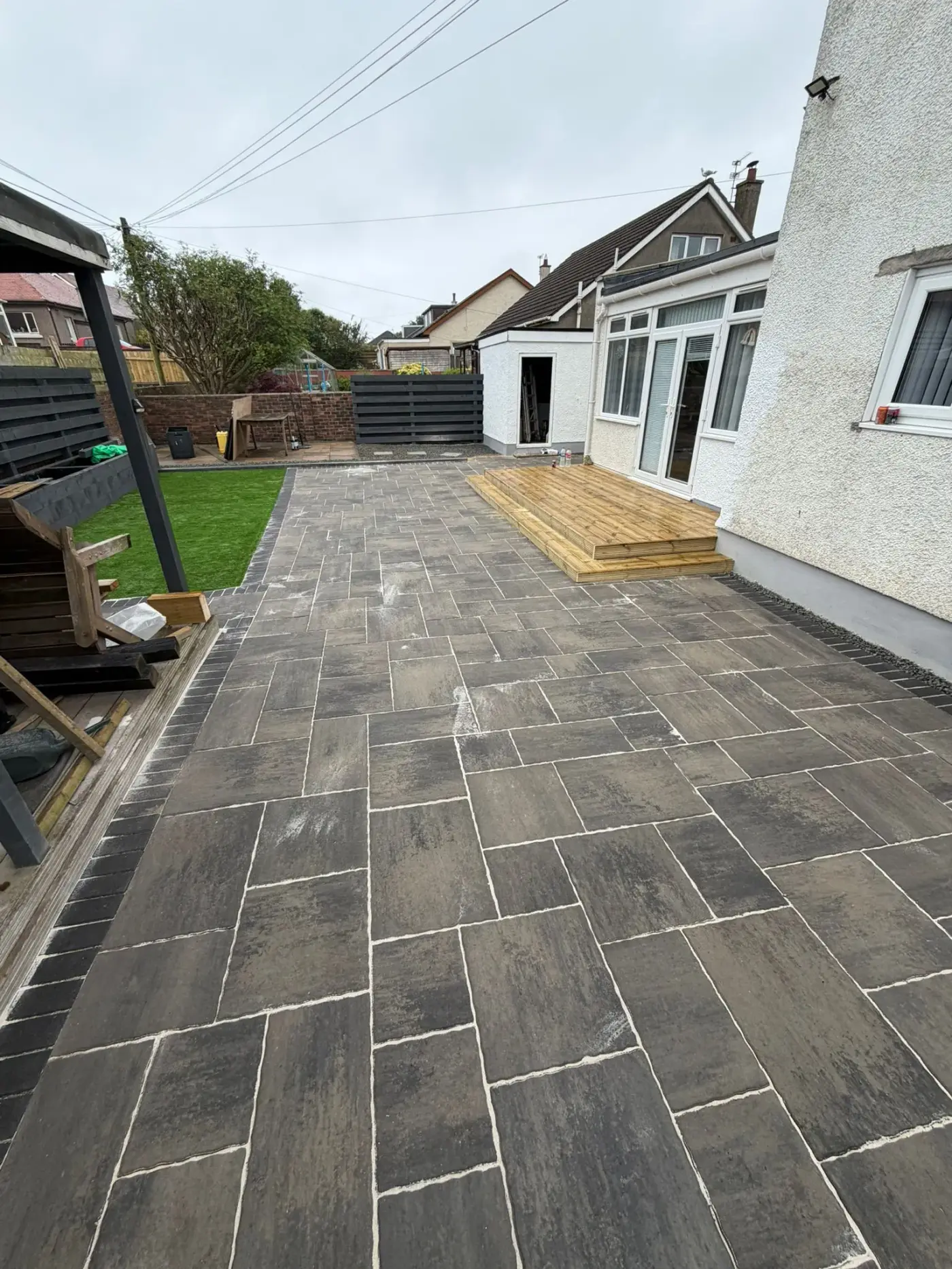 Porcelain Paving by Riverside Landscaping in Glasgow
